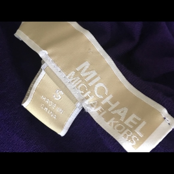 Michael Kors Purple Long Sleeved Top Size S - Picture 2 of 7